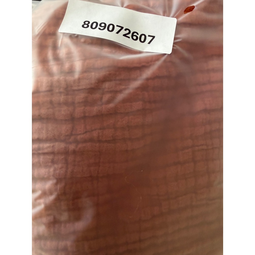 Soft Surroundings 2X Rust Double Gauze Zipper Pocket Top Short Sleeve Blouse - Picture 7 of 9